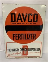 Davco Fertilizer metal sign