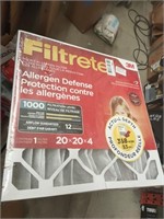 1 pc - Filtrete 20x20x4 Furnace Filter, MPR 1
