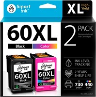 SEALED-HP 60XL Remanufactured Ink 2 Pack