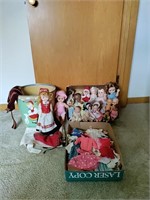Vintage Doll Collection with clothing
