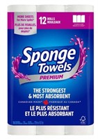 Sponge Towels Premium Paper Towels, 12 x 106