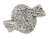 10k Gold 1.00 ct Oval Diamond  Dinner Ring