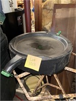 Oil Drain Pan and Metal Stand
