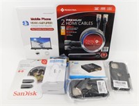* New HDMI Cables, TV Antenna & SanDisk 64 GB
