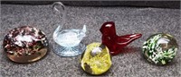 Glass Paperweights, Muurla Swan & More