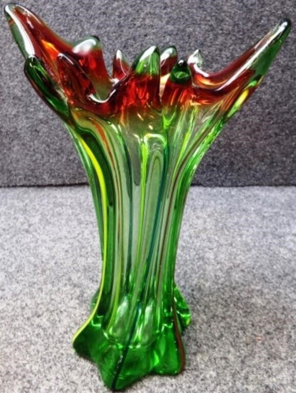 Murano MCM Art Glass Swung Vase