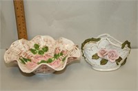 Vintage Rose Bowl and Vases