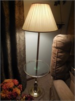 Floor Lamp w/Glass Table