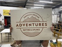 French Broad Adventures Metal Sign