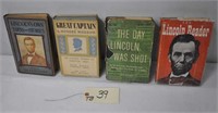 (4) VTG Lincoln hardback books