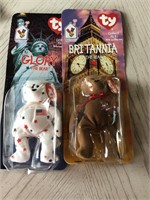 Set of 2 beanie babies Glory & Britannia NIP