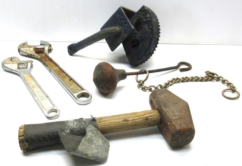 Vintage Tools,Sledge Hammer,Wrenches