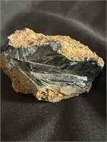 Vivianite quartz specimen