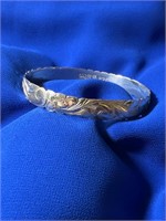 Royal Hawaiian Heritage Jewelry Silver Bracelet