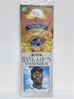 MLB Legends 24KT Gold Layered Hank Aaron Quarter