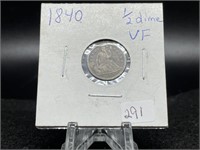 Half Dimes:  1840