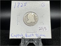 Capped Bust Dimes:  1825