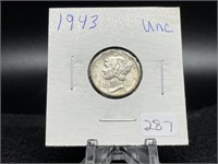 Mercury Dimes (Nice Condition):   1943