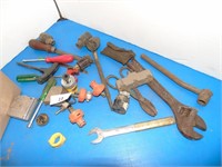Tape Measure, wrenches, tin snips, etc.