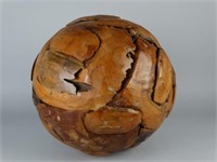 Large Modern Art Wooden Ball Sculpture