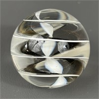 1.5" Handmade Borosillicate Razor Ribbon Marble