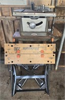 CRAFTSMAN TABLE SAW (AS IS) & WORKMATE STAND