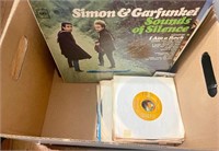 Simon & Garfunkel records assorted LP and 45s
