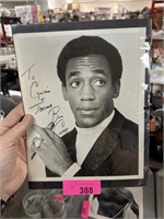 2PC AUTOGRAPHED BILL COSBY PHOTOS NOTE