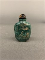 Chinese jade snuff bottle, Late 20th century.