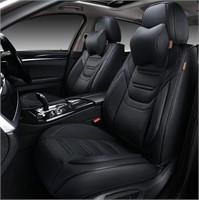 TIEHESYT Black Car Seat Covers Front Pair