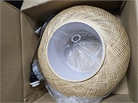Aeyee Bamboo Pendant Light Basket Weave Hanging