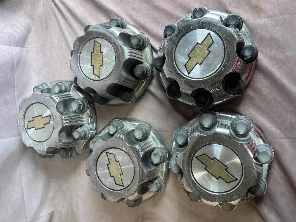 4 Chevy Hubcaps