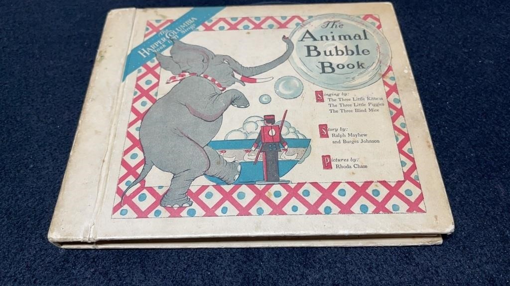 1917 The Animal Bubble Book Includes Records