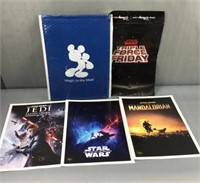3 Star Wars Disney Commerative Lithographs