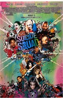 Suicide Squad Poster Will Smith Autograph