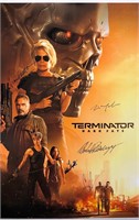 Terminator Dark Fate Poster Autograph
