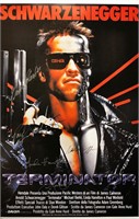 Terminator 1 Poster Autograph
