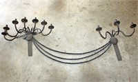 Twisted Metal Wall Mount Candelabra