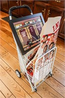 IU Memorabilia and Folding Shopping Cart