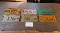 LICENSE PLATES 1980, 81, 82, 83, 84, 85