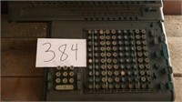 OLD ADDING MACHINE, HEAVY, FOR KEYS ONLY