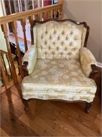 Vintage French Provincial Arm Chair seat is 20x28