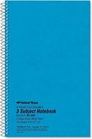 National 3 Subj. Spiral Notebooks 150sheets 5-PK