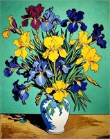 Irises In Vase 6 LTD EDT Signed Van Gogh Limited