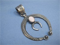 Sterling Silver Navajo Pink Conch Naja See Info