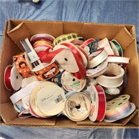 BOX OF ASSORTED RIBBON