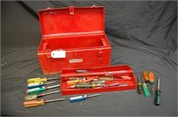 Craftsmand Tool Box Various Screwdrivers & Tools