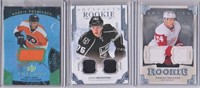Trois cartes hockey jersey rookie