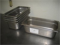 Lot of 5 Stainless Containers