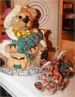 Boyds Bear Cookie Jar and Salt and Pepper Shakers